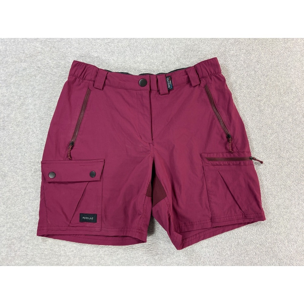 Forclaz Technical Cargo Mont Blanc Hiking Shorts (Women's Small) Maroon - 6"
